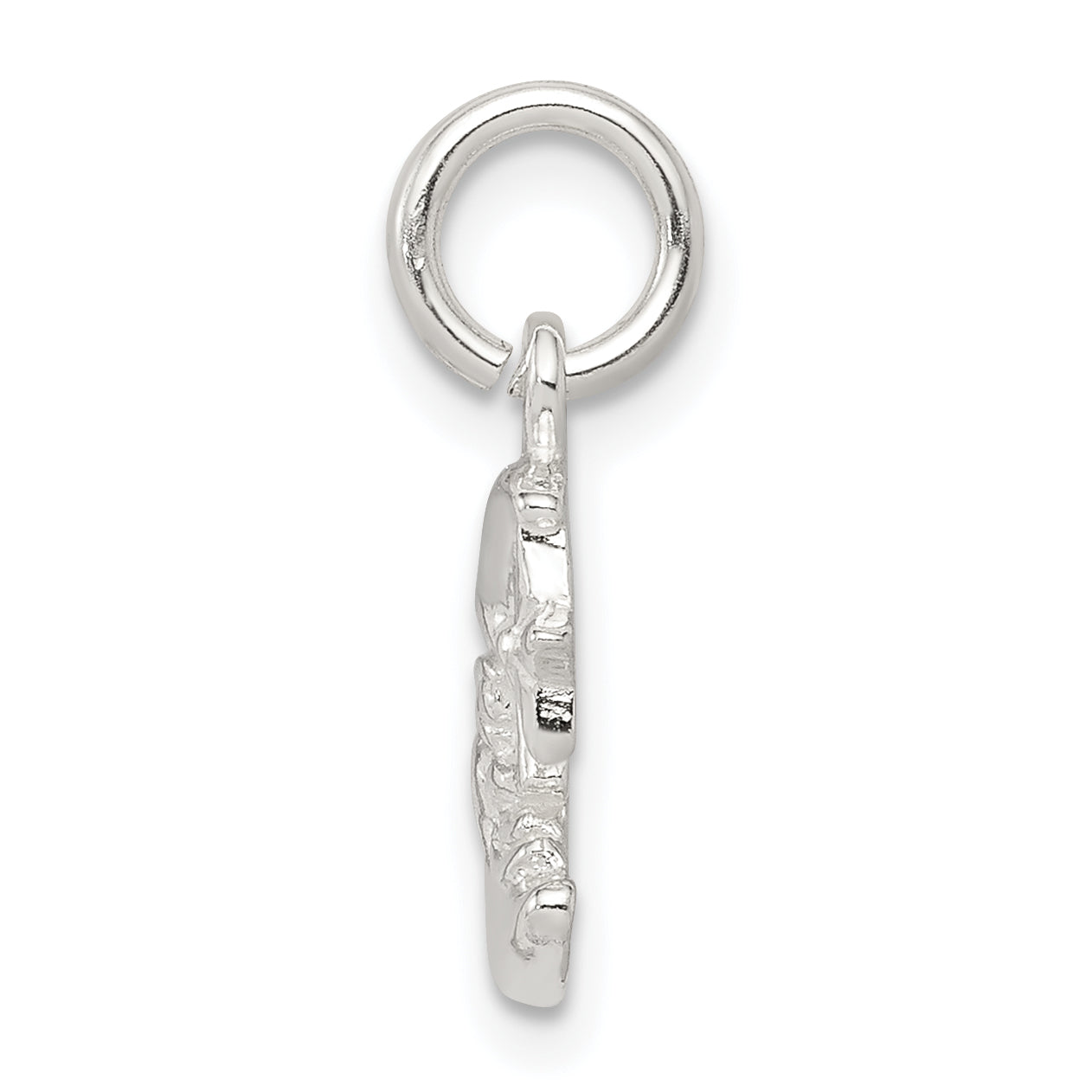 Sterling Silver 925 Moon & Star Charm with Polished Anti-Tarnish Finish