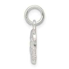Sterling Silver 925 Moon & Star Charm with Polished Anti-Tarnish Finish