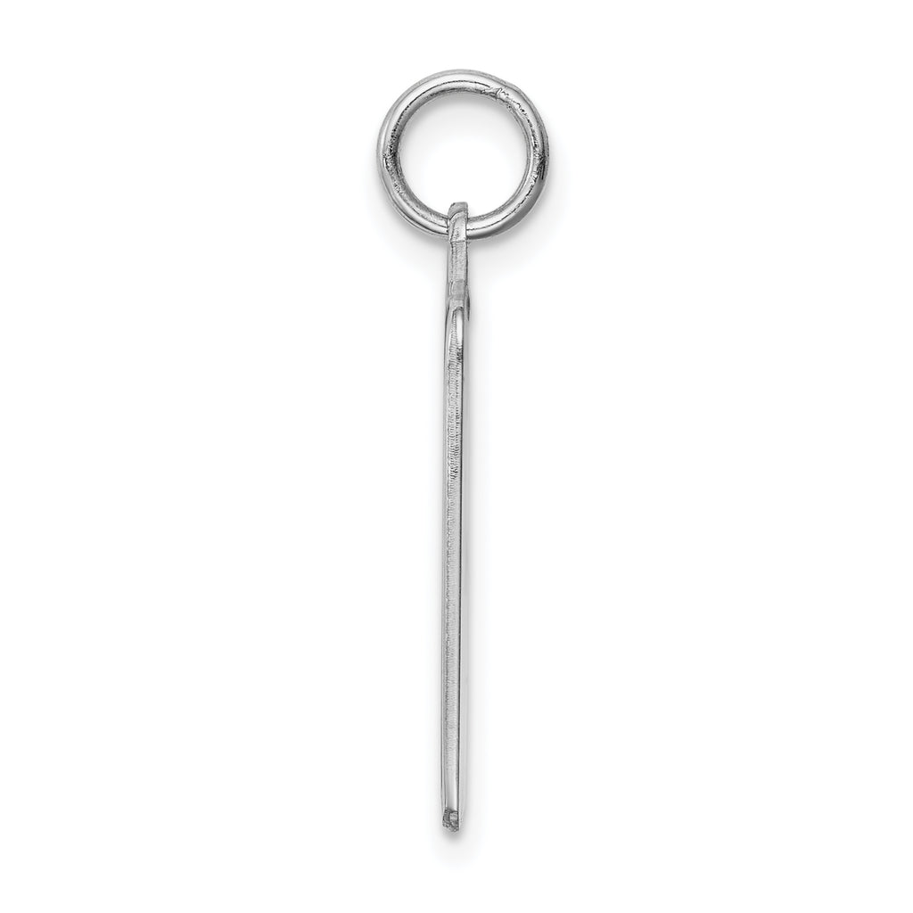 Sterling Silver 925 Engravable Birth Certificate Charm with Polished Front