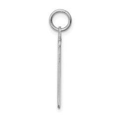 Sterling Silver 925 Engravable Birth Certificate Charm with Polished Front