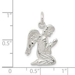 Sterling Silver 925 Praying Angel Charm with Polished Anti-Tarnish Finish