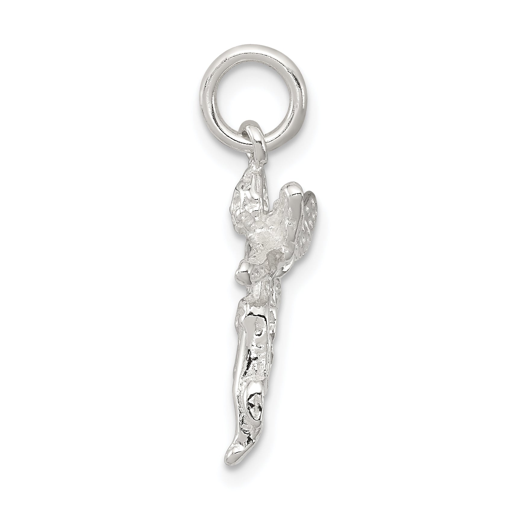 Sterling Silver 925 Angel Charm with Polished Anti-Tarnish Finish Secondary image