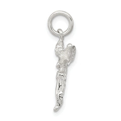Sterling Silver 925 Angel Charm with Polished Anti-Tarnish Finish