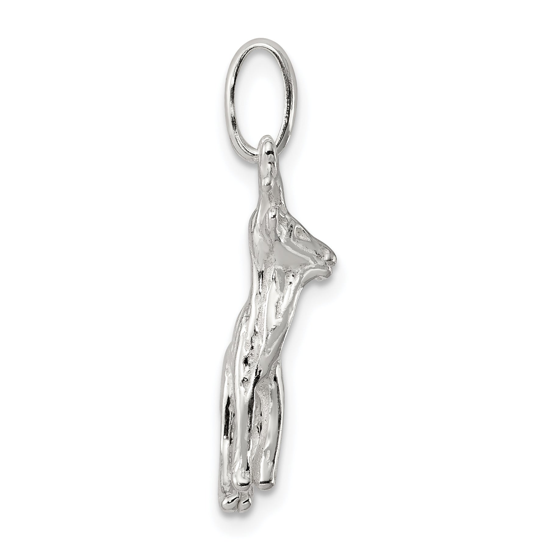 Sterling Silver 925 Deer Charm with Polished Finish and Anti-Tarnish Protection Secondary image