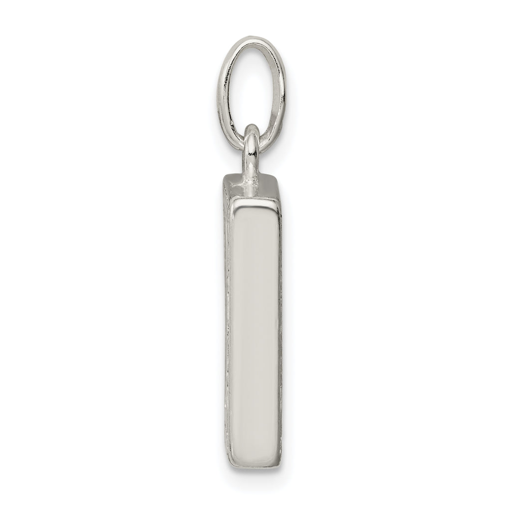 925 Sterling Silver Reversible Picture Frame Charm with Anti-Tarnish Finish