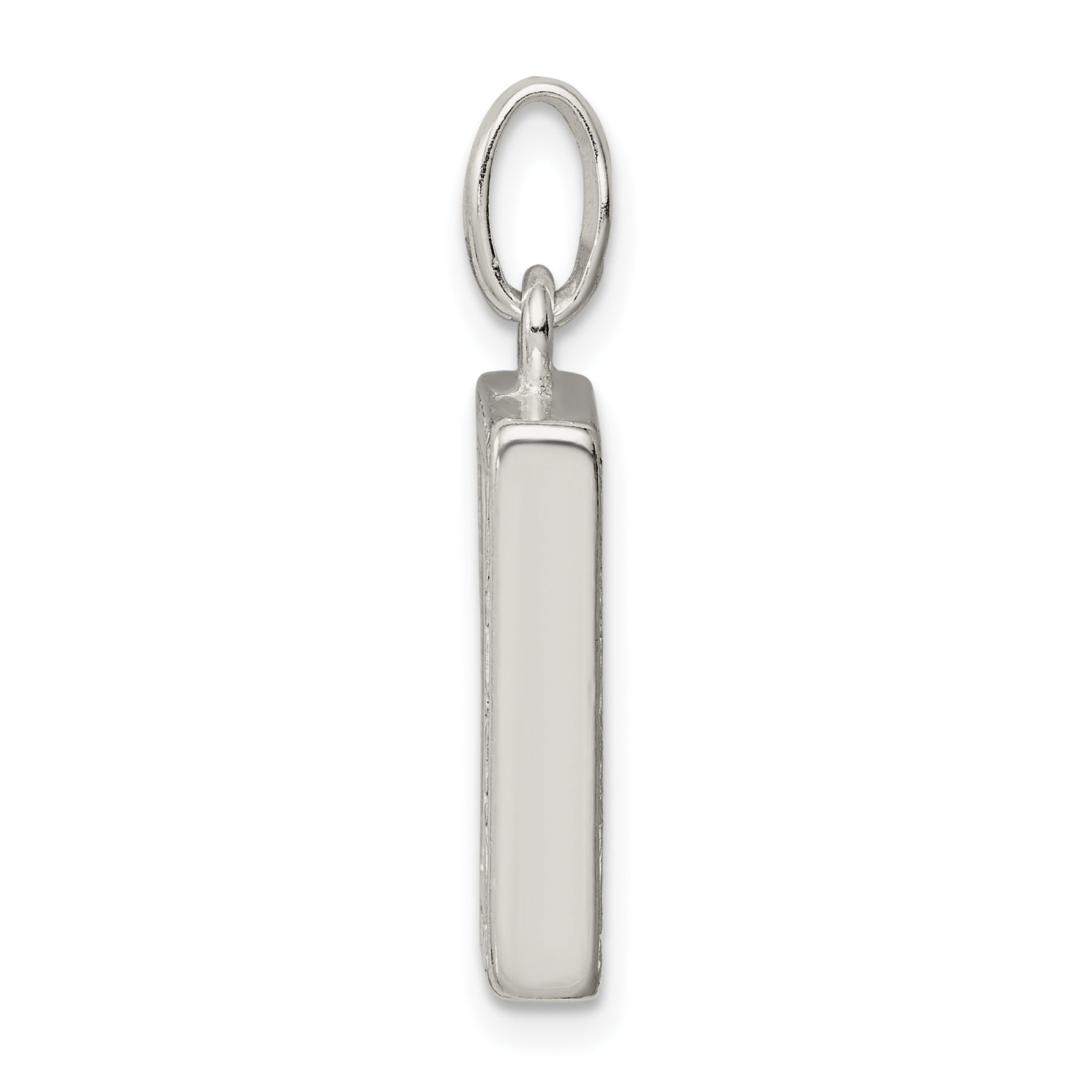 925 Sterling Silver Reversible Picture Frame Charm with Anti-Tarnish Finish