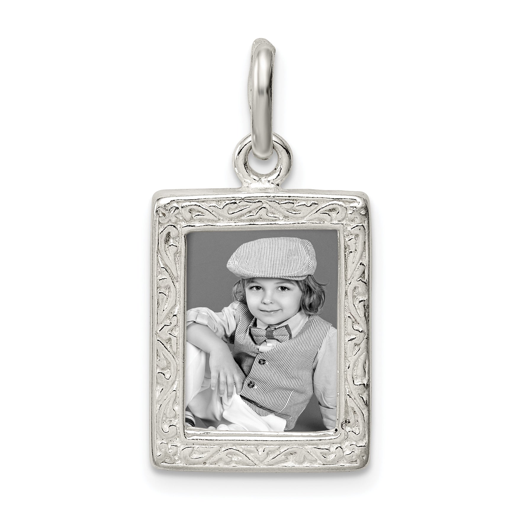 Sterling Silver Picture Frame Charm Main image