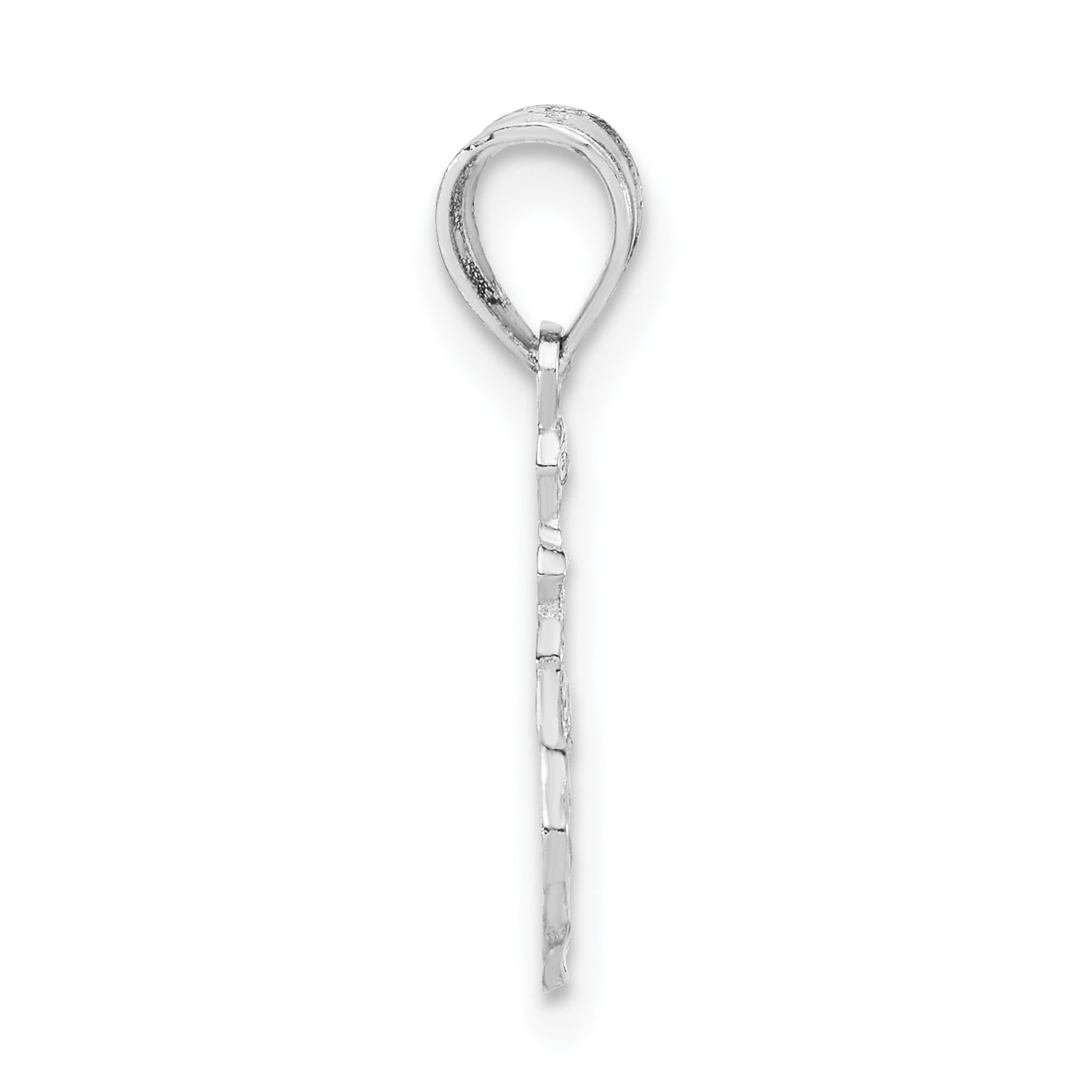 Sterling Silver 925 It's A Boy Charm Polished & Textured for Women