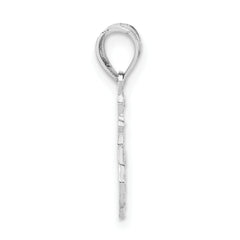Sterling Silver 925 It's A Boy Charm Polished & Textured for Women