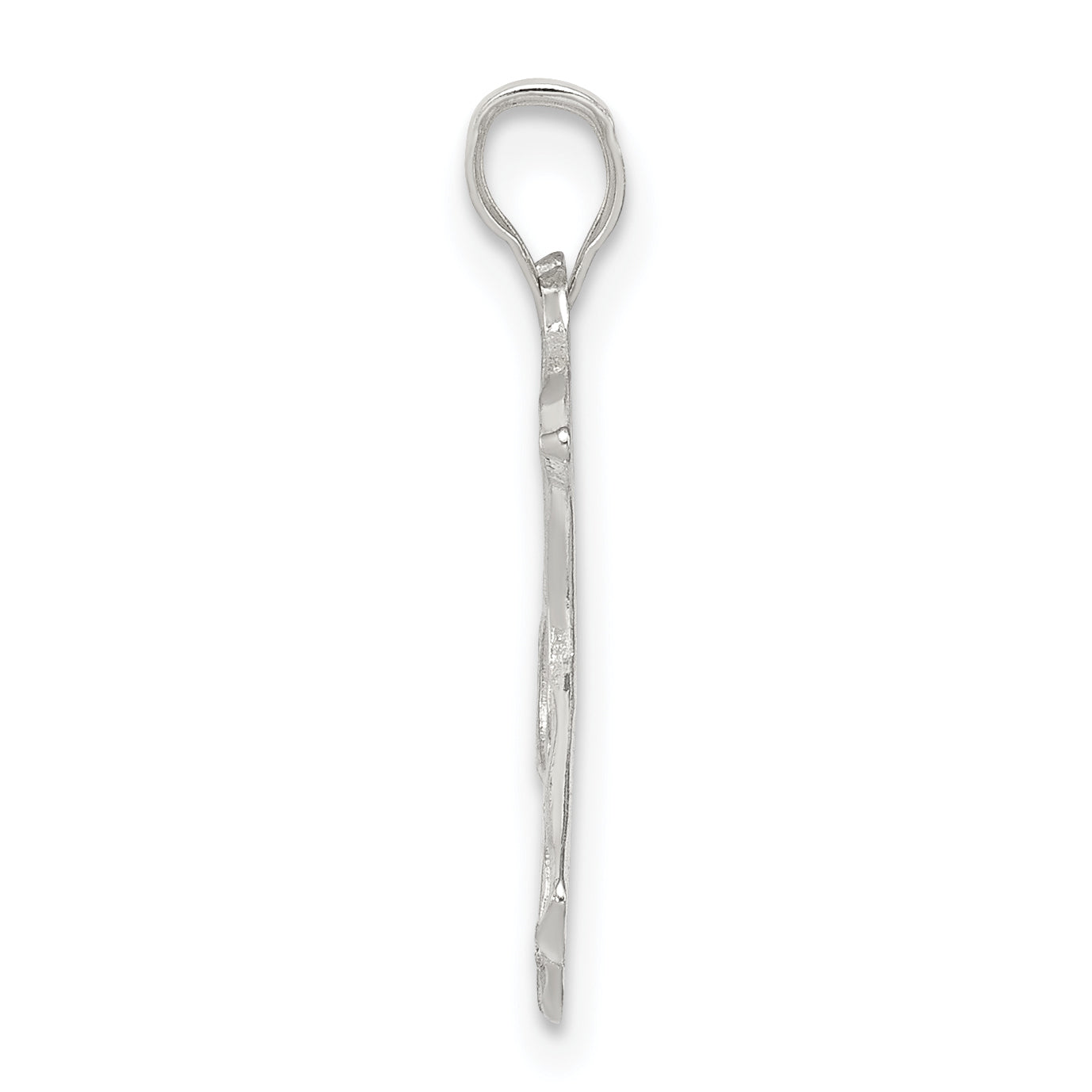 Sterling Silver 925 Baby Charm with Polished Finish for Themed Jewelry
