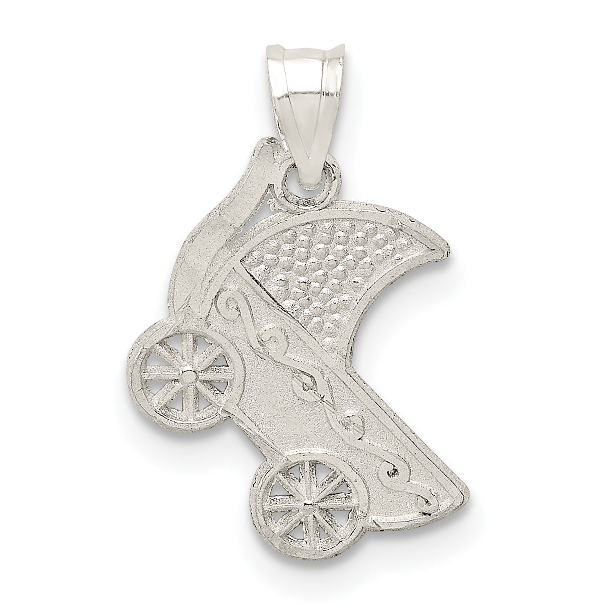 Sterling Silver Baby Buggy Charm Main image