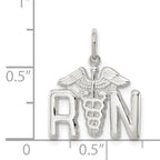 Sterling Silver 925 Nurse Charm with Polished Anti-Tarnish Finish