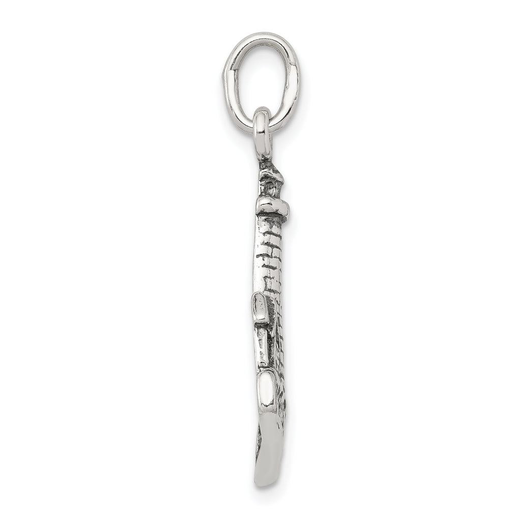 Sterling Silver 925 Antiqued Lighthouse Charm Solid Casted MenÃÂ¢Ã¢âÂ¬Ã¢âÂ¢s Pendant