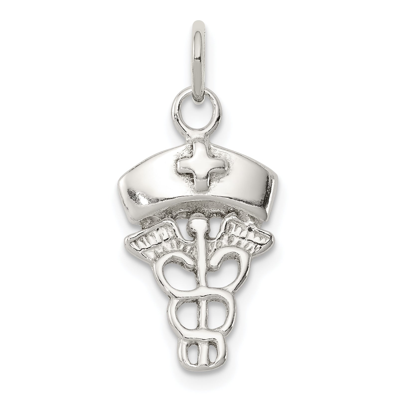 Sterling Silver Nurse Symbol Charm Main image