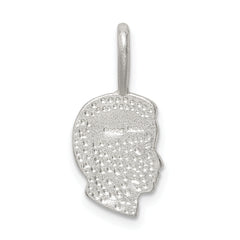 Sterling Silver 925 Boy Head Charm with Polished Finish and Anti-Tarnish Protection