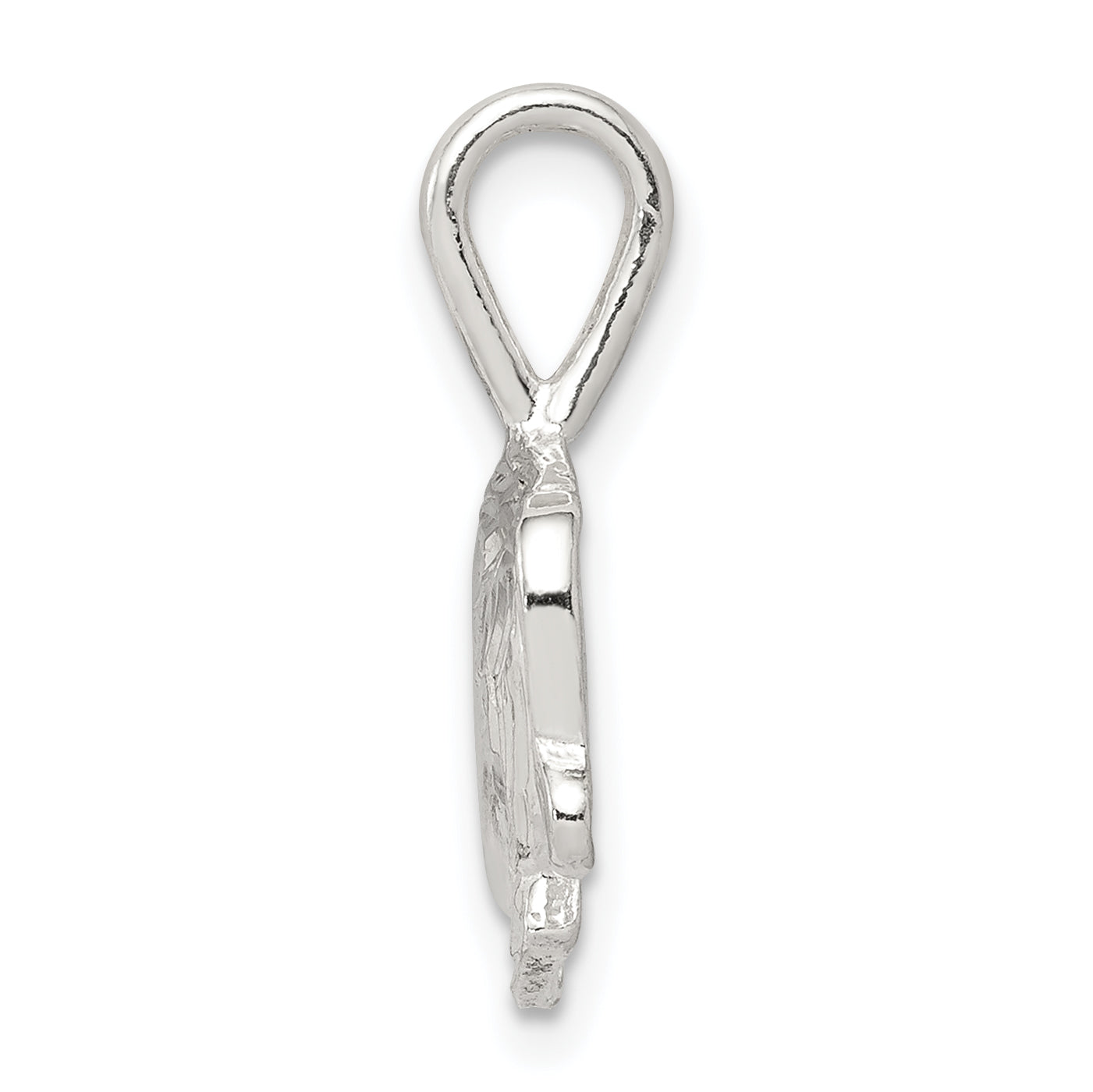Sophia Jewelers 925 Sterling Silver Polished Girl Head Charm with Anti-Tarnish Finish