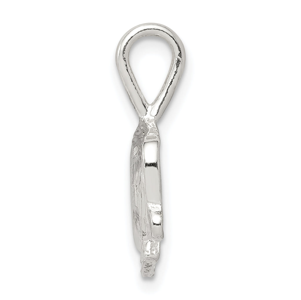 Sophia Jewelers 925 Sterling Silver Polished Girl Head Charm with Anti-Tarnish Finish