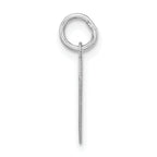 Sterling Silver 925 Bridesmaid Heart Charm with Polished Finish