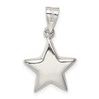 Sterling Silver 925 Star Charm with Solid Cast Design for Elegant Jewelry Styles