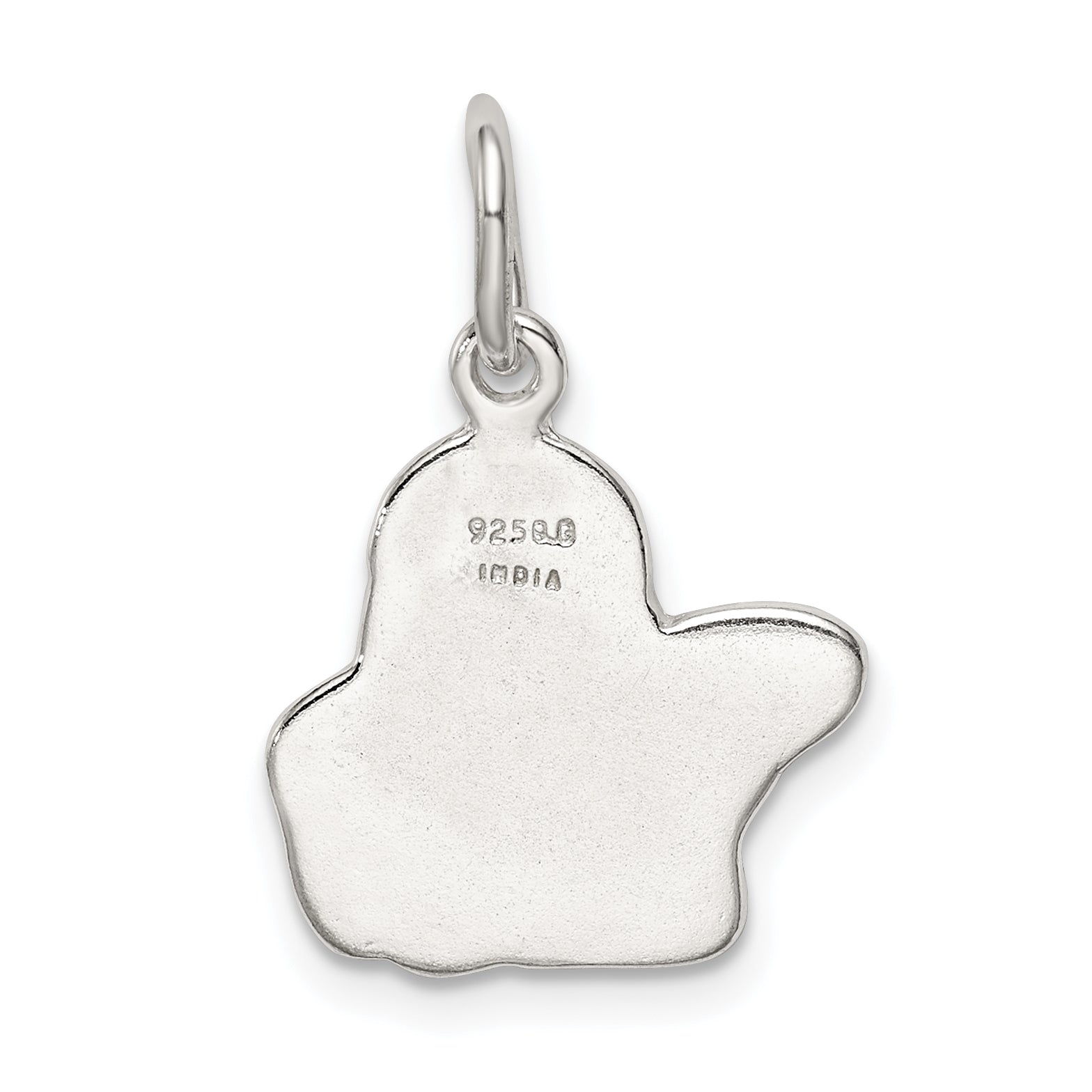 Sterling Silver 925 Angel Charm with Polished Finish & Anti-Tarnish Coating