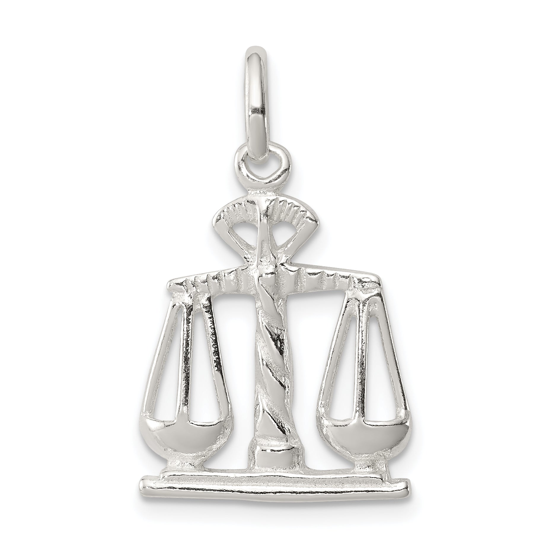 Sterling Silver Scales Of Justice Charm Main image