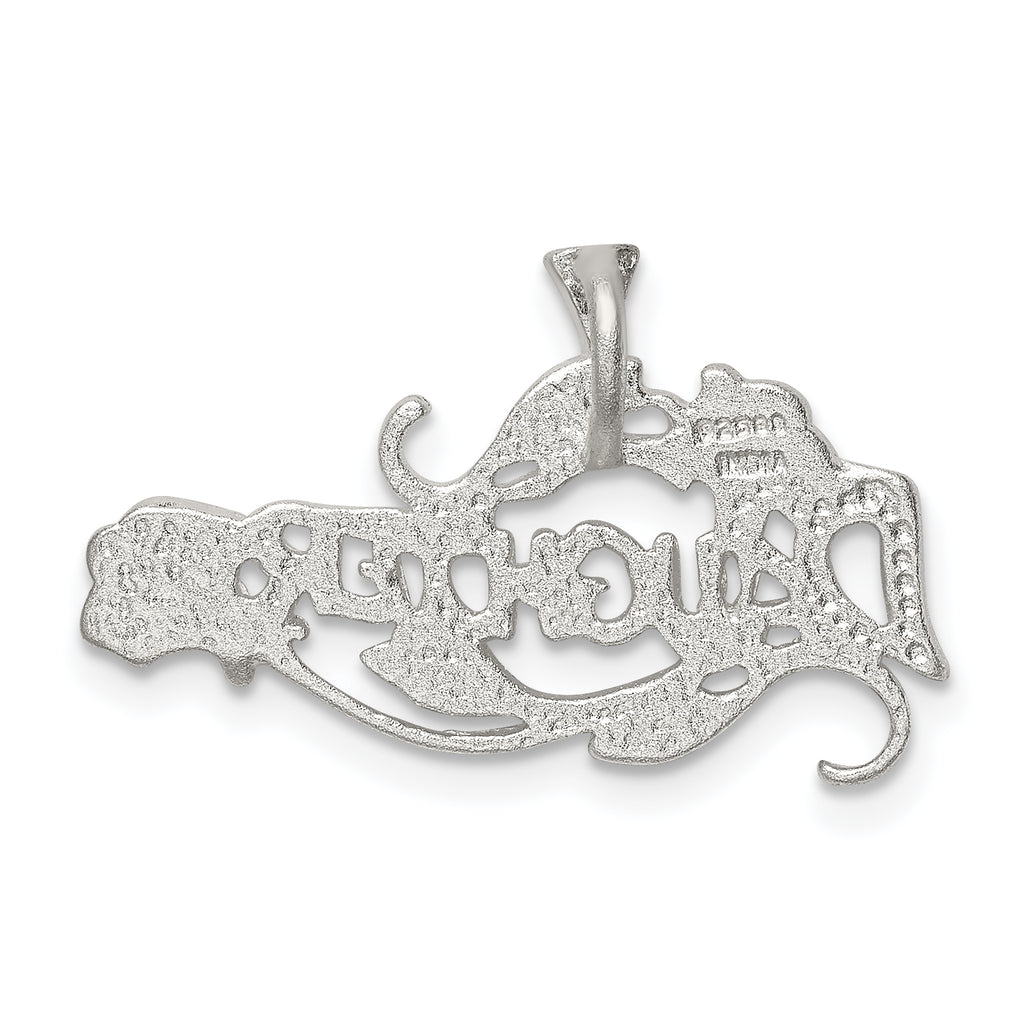 Sterling Silver 925 Polished Daughter Charm with Anti-Tarnish Finish