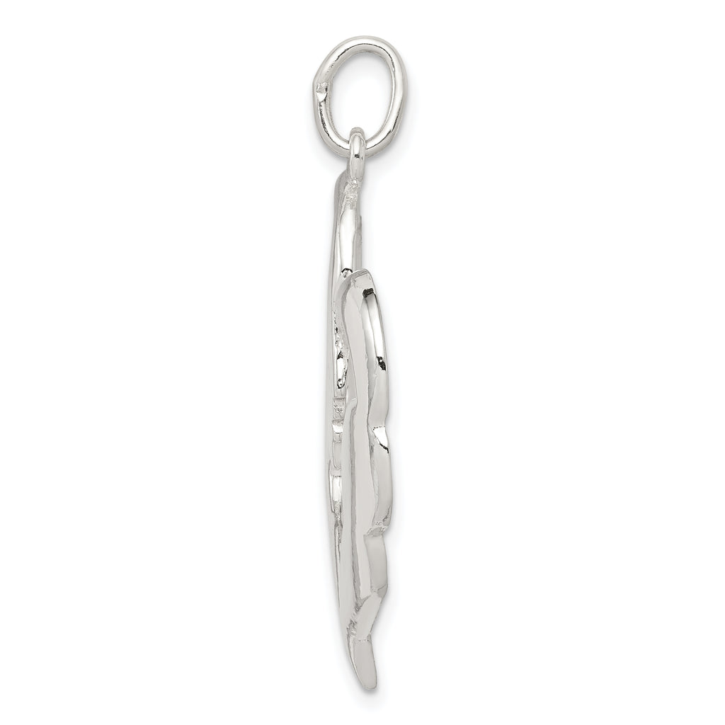 Sterling Silver 925 Mother & Baby Pendant with Polished Anti-Tarnish Finish