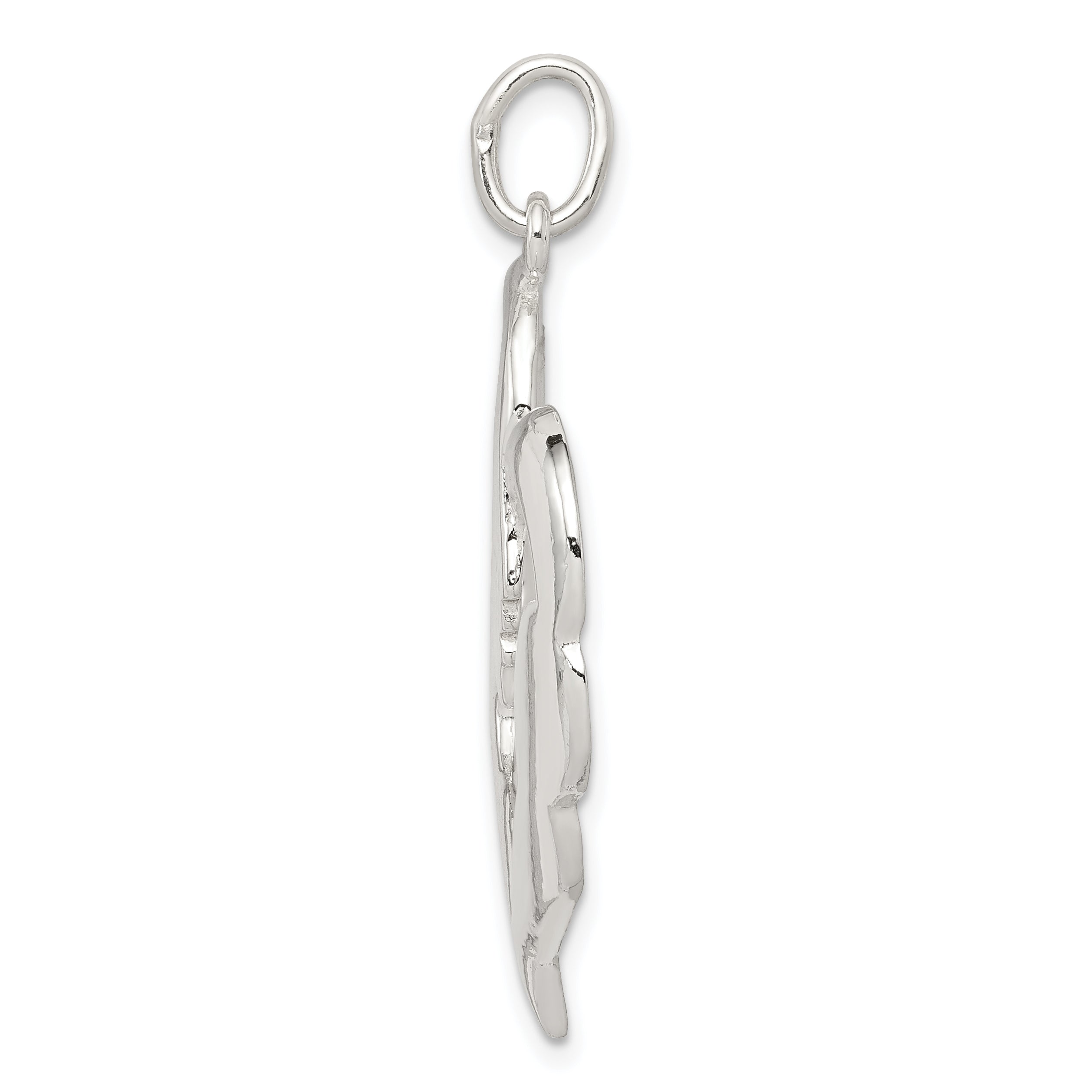 Sterling Silver 925 Mother & Baby Pendant with Polished Anti-Tarnish Finish