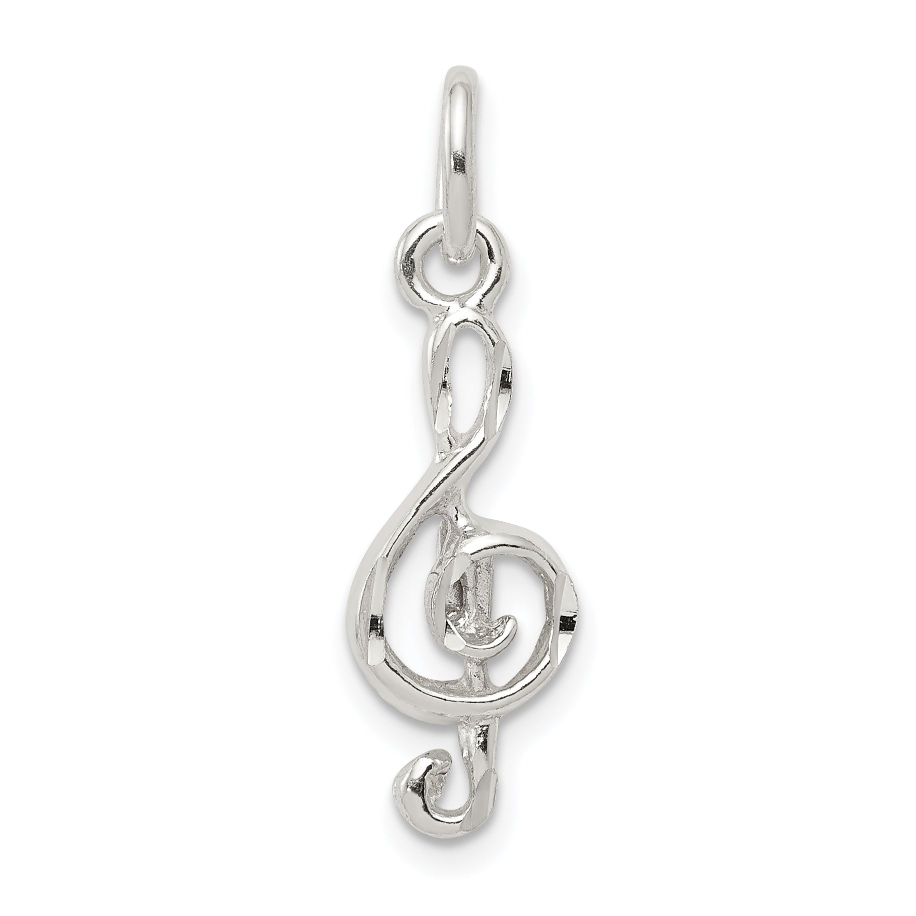 Sterling Silver Treble Clef Charm Main image