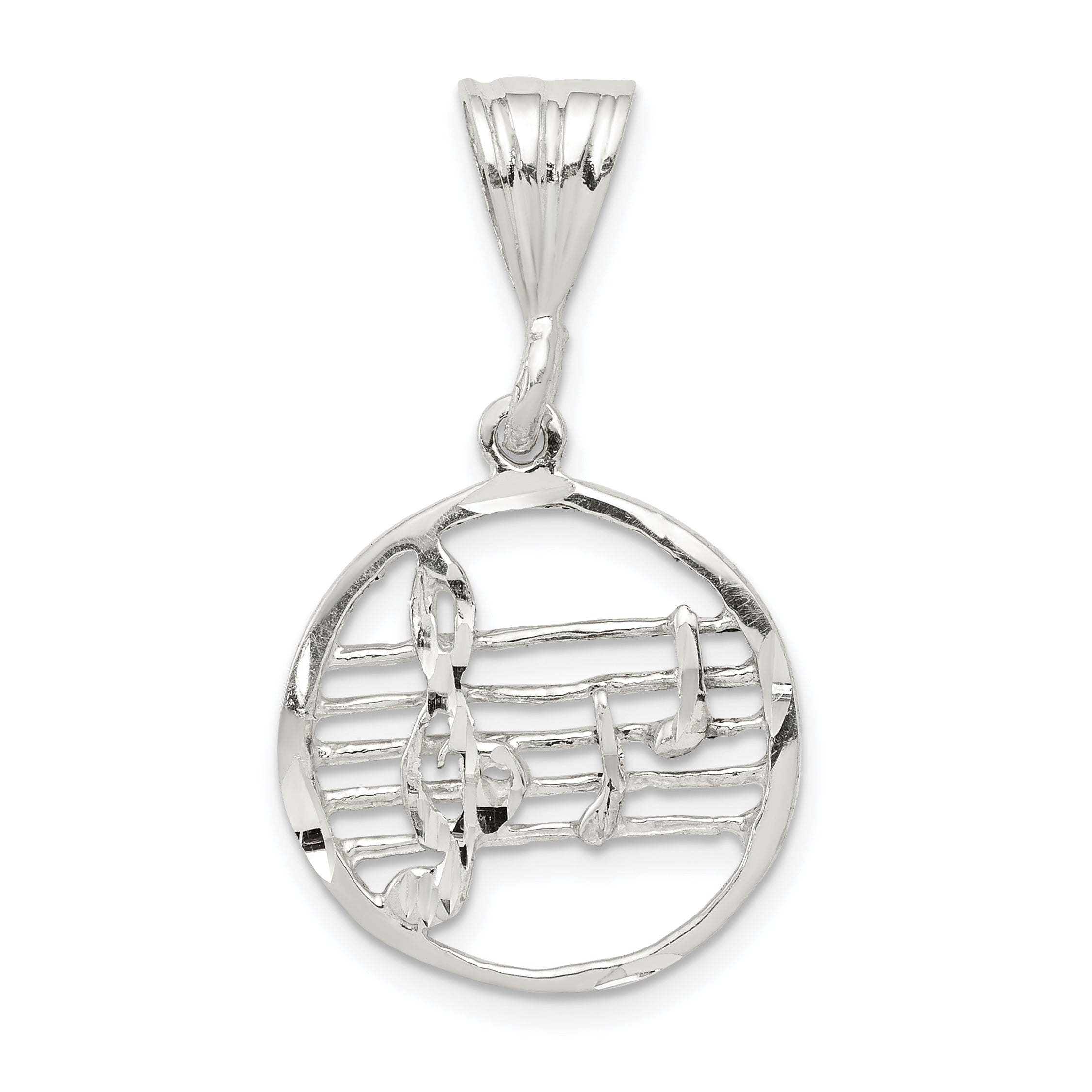 Sterling Silver Music Staff Charm Main image