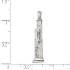 Sterling Silver 925 Sears Tower Charm Solid Casted Pendant by Sophia Jewelers