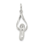 Sterling Silver Ballet Slipper Charm