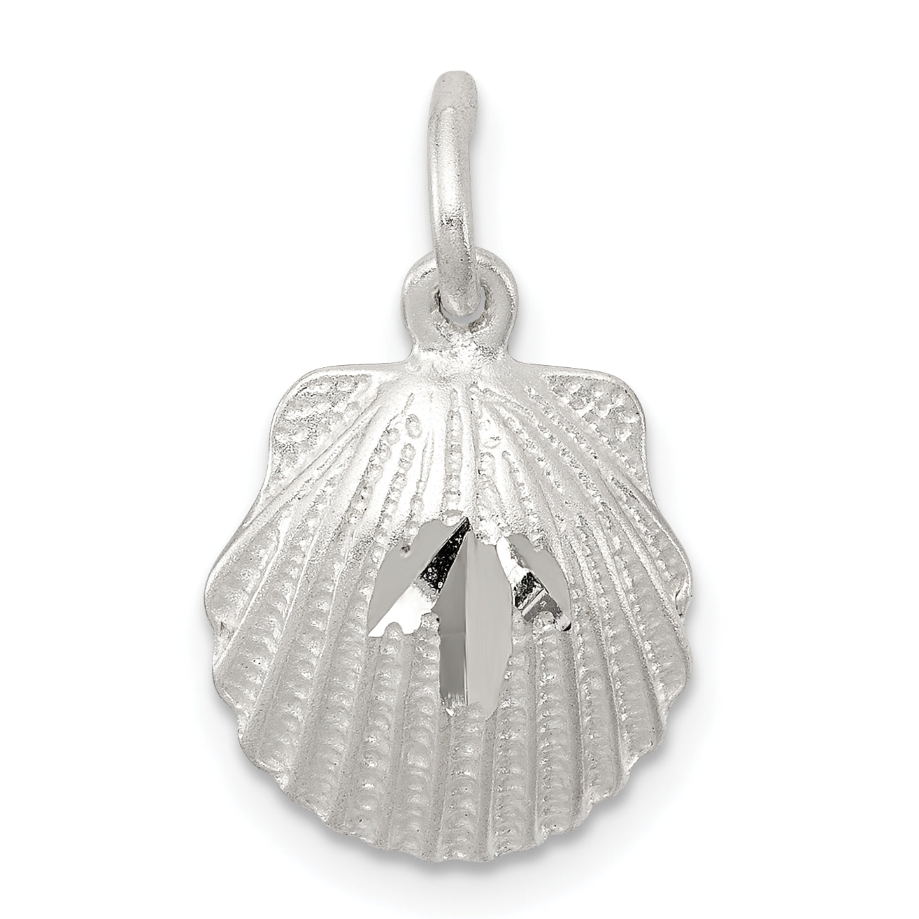 Sterling Silver D/C Shell Charm Main image