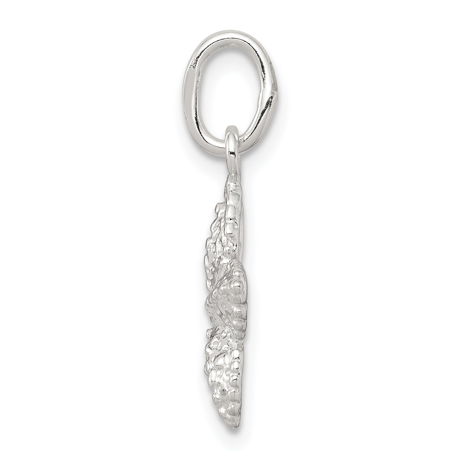 Sterling Silver 925 Starfish Charm with Polished Anti-Tarnish Finish