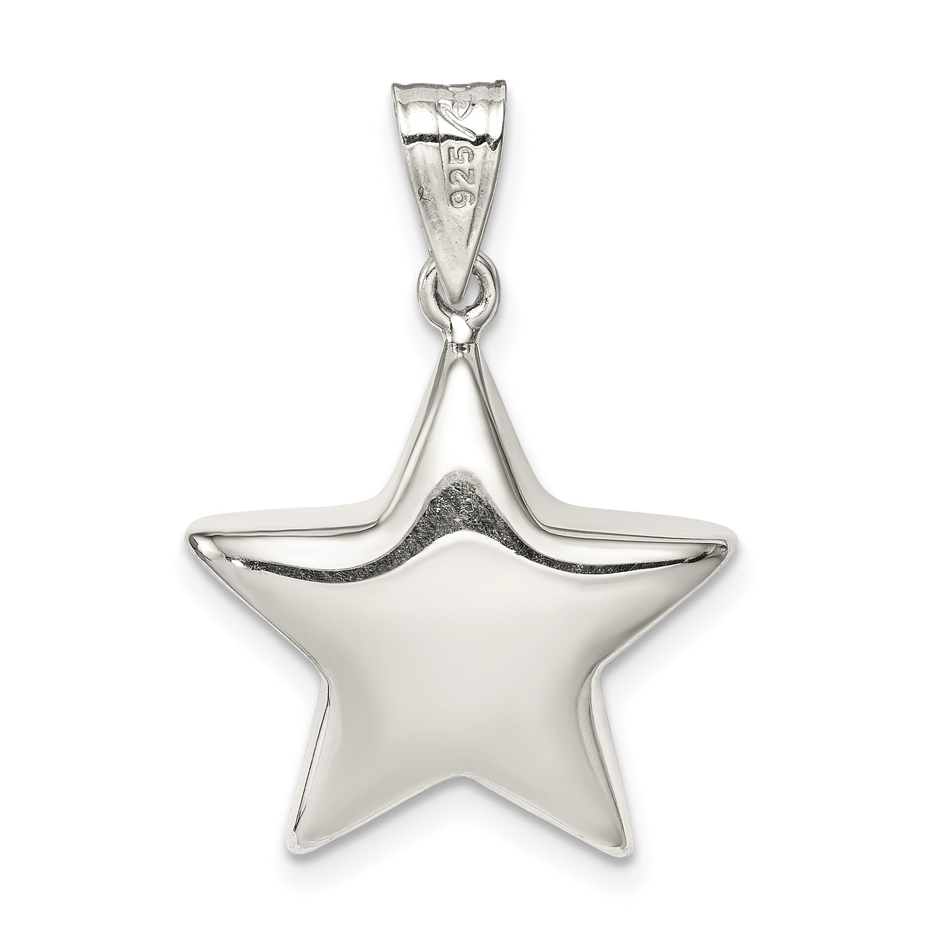 Sterling Silver 925 Star Charm with Solid Casted Design  Elegant and Timeless