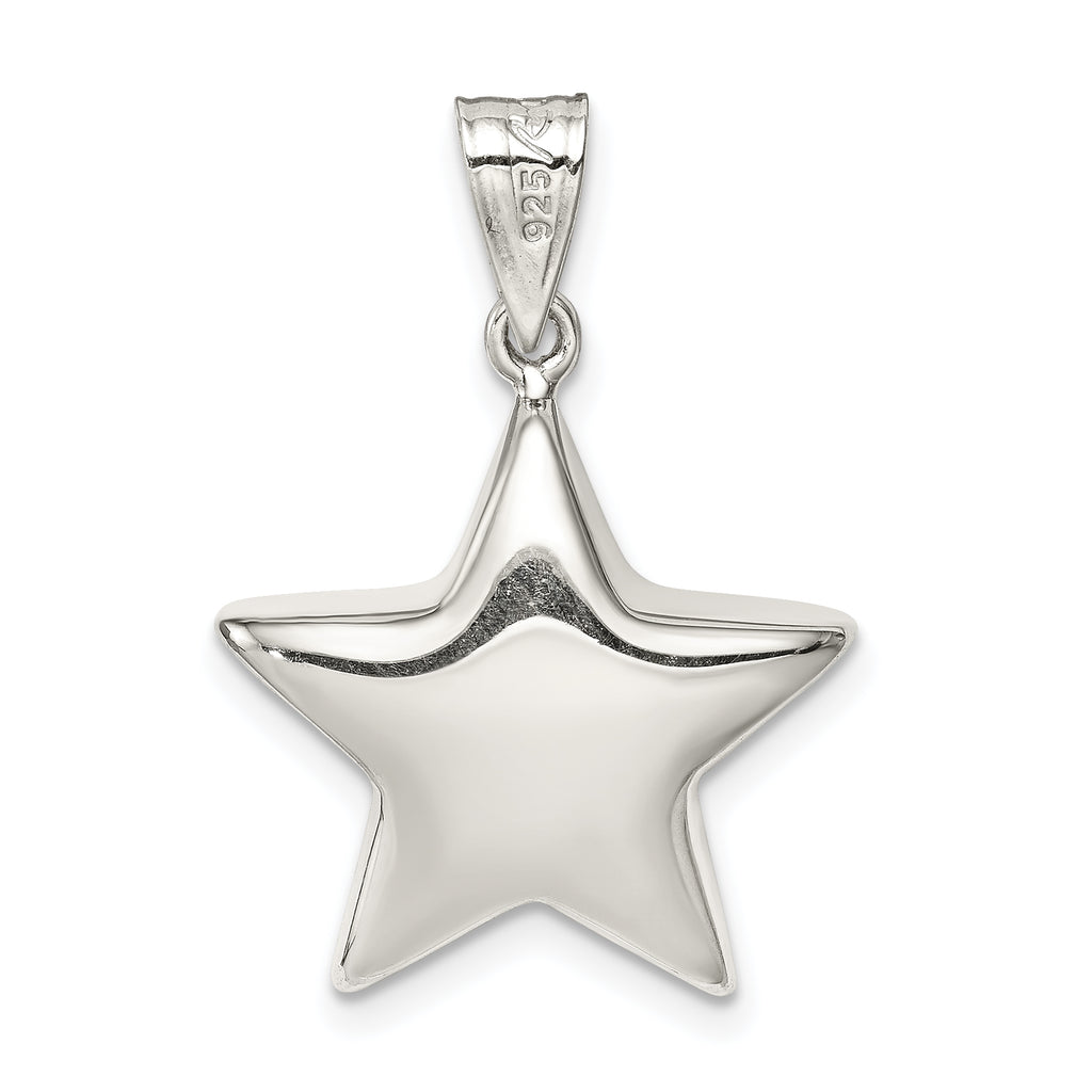 Sterling Silver 925 Star Charm with Solid Casted Design  Elegant and Timeless