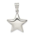 Sterling Silver 925 Star Charm with Solid Casted Design  Elegant and Timeless