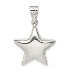 Sterling Silver 925 Star Charm with Solid Casted Design  Elegant and Timeless