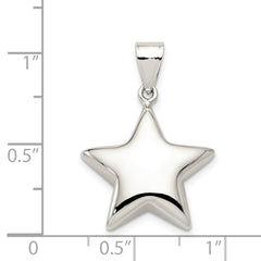 Sterling Silver 925 Star Charm with Solid Casted Design  Elegant and Timeless