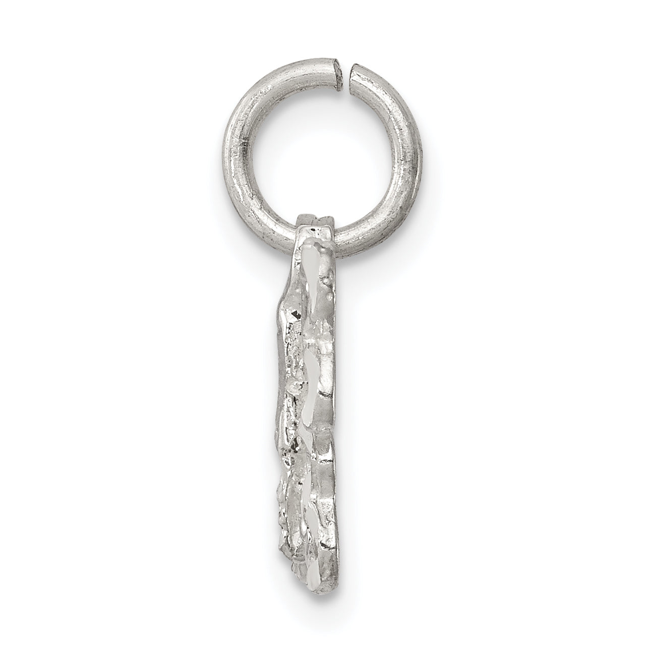 Sterling Silver 925 Butterfly Charm with Solid Cast Design