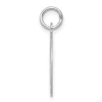 Sterling Silver 925 Graduation Disc Charm with Rhodium Plating, Engravable