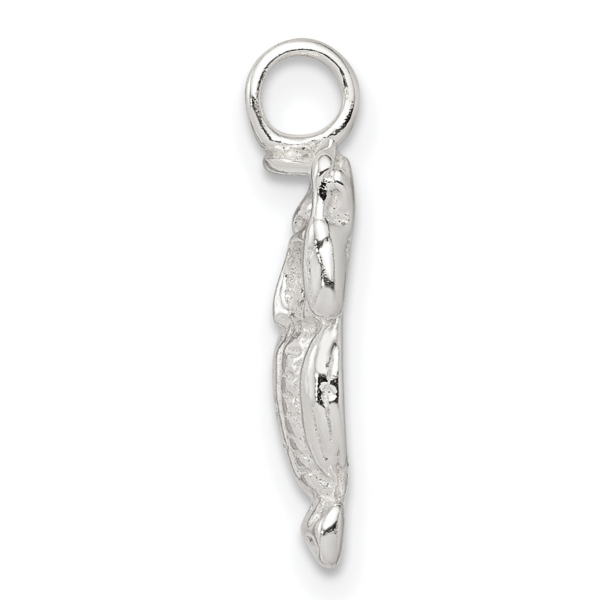 Sterling Silver 925 Graduation Owl Charm with Anti-Tarnish Finish Secondary image