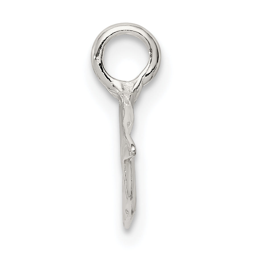 Sterling Silver 925 Graduation Cap Charm with Anti-Tarnish Finish Solid Cast