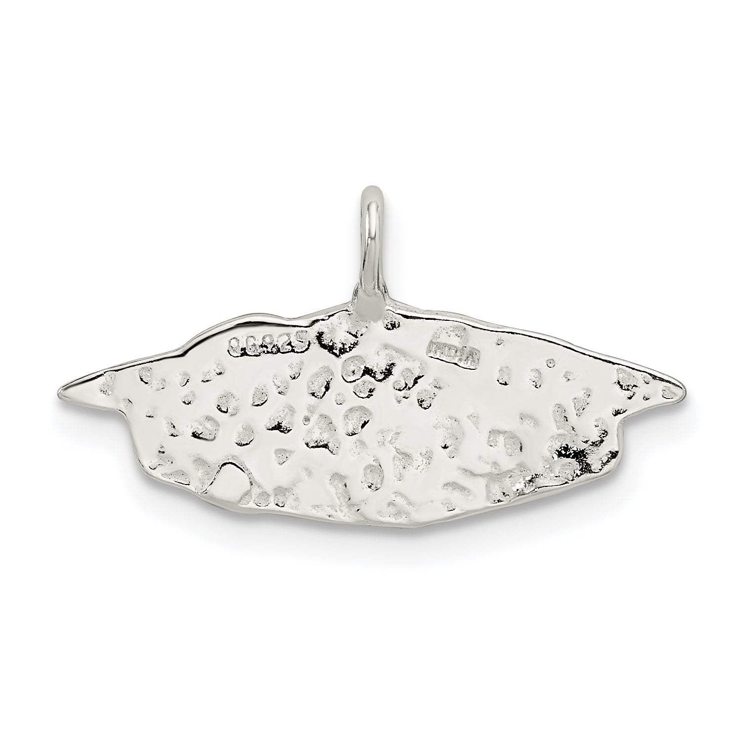 Sterling Silver 925 Graduation Cap Charm with Anti-Tarnish Finish Solid Cast