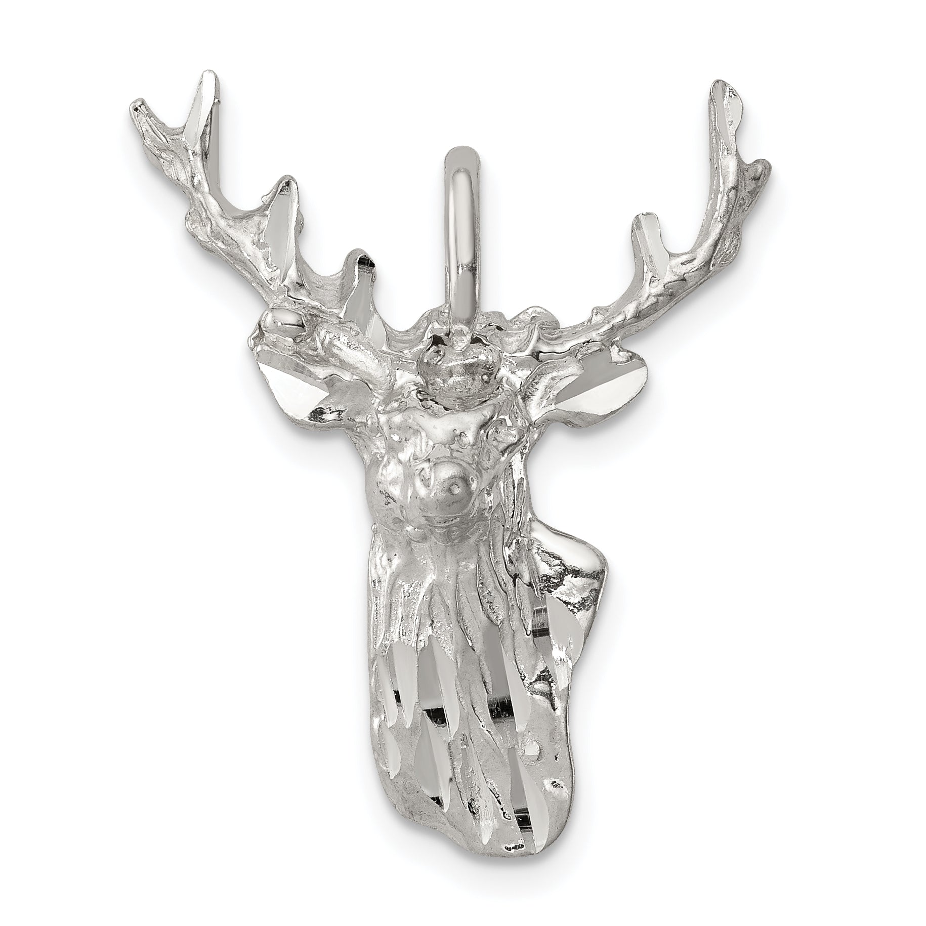 Sterling Silver Deer Head Charm Main image