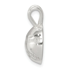 Sterling Silver 925 Baseball Charm with Polished Finish and Anti-Tarnish Coating