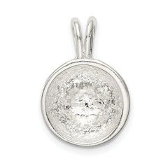 Sterling Silver 925 Baseball Charm with Polished Finish and Anti-Tarnish Coating