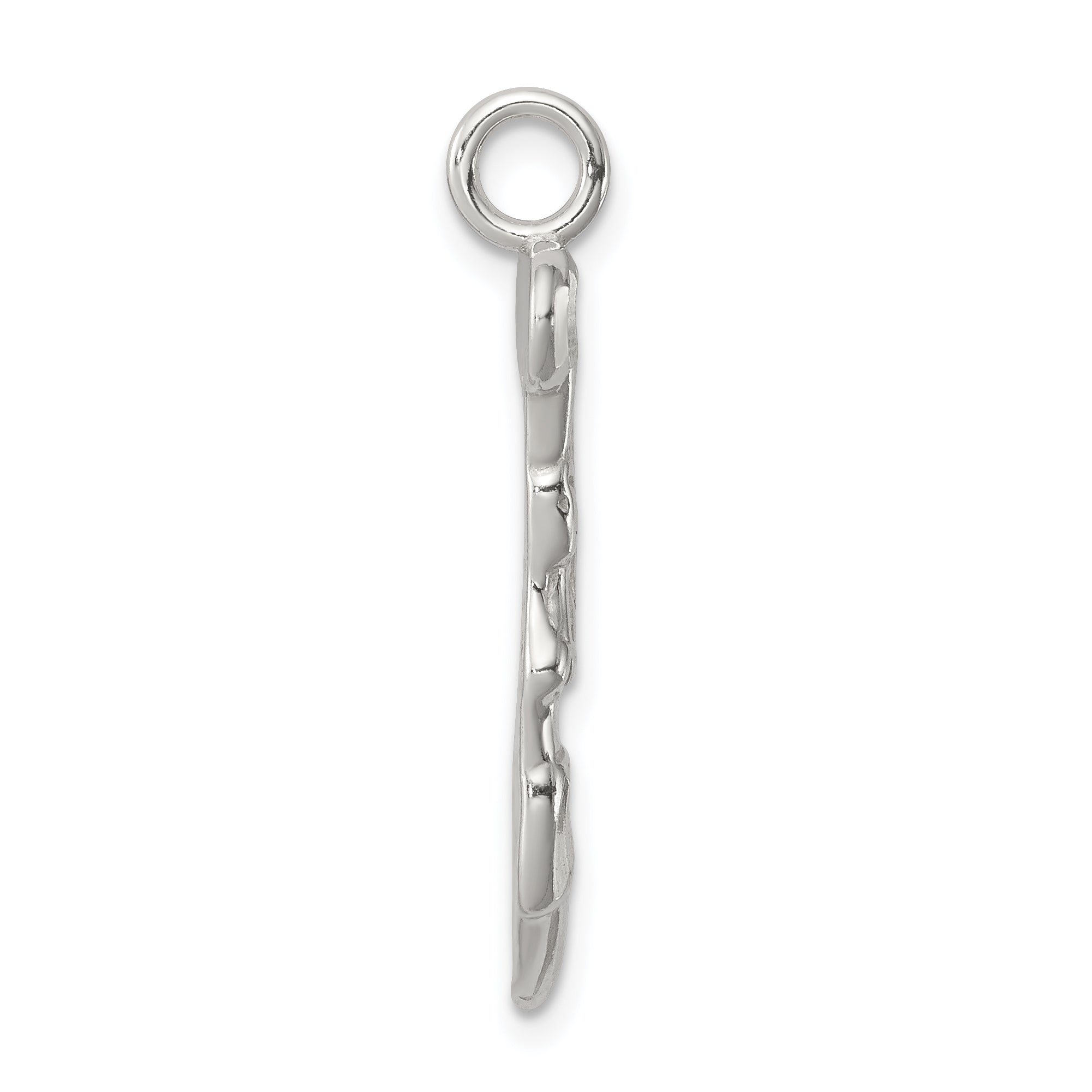 Sterling Silver 925 Cheerleader Charm with Polished Anti-Tarnish Finish Secondary image