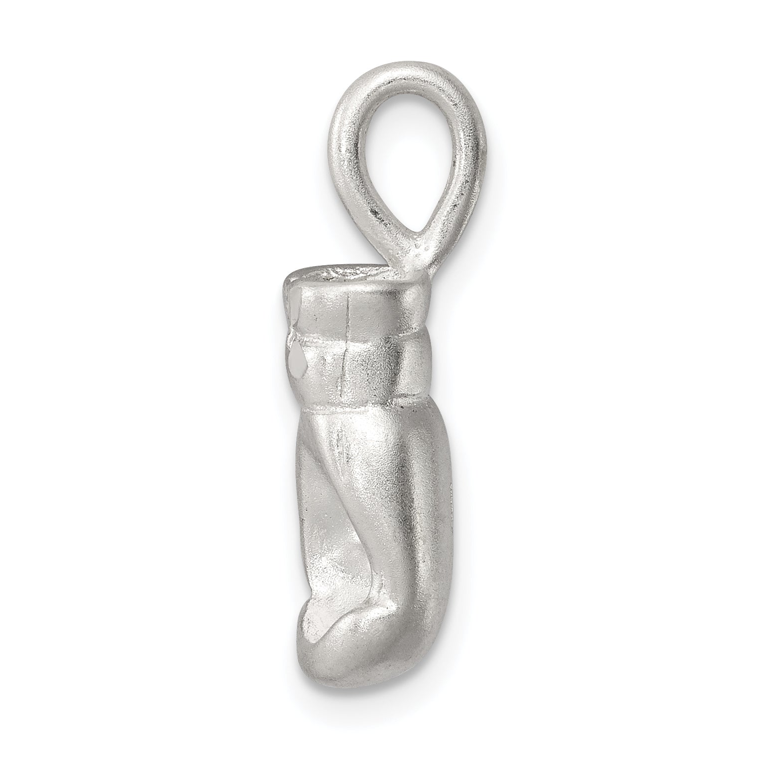 Sterling Silver 925 Boxing Glove Charm with Polished Finish and Anti-Tarnish Coating Secondary image