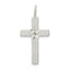 Sterling Silver Diamond-cut Cross Pendant